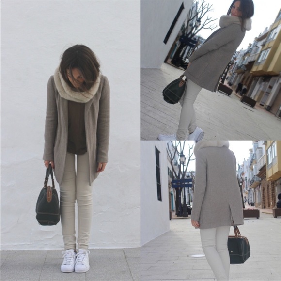 Cream Zara blazer coat - Picture 2 of 5